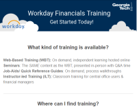 Workday Training Launch