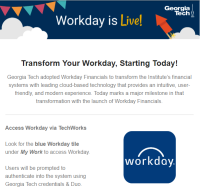 Workday Go Live- MailChimp Announcement