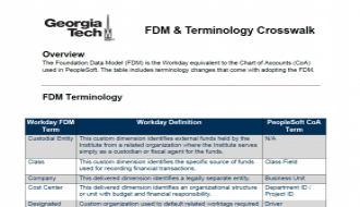 Screenshot of the FDM crosswalk handout